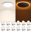 Amico 12 Pack 3 Inch 5CCT LED Recessed Ceiling Light
