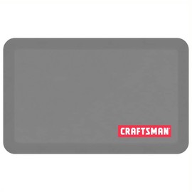 Craftsman Anti-Fatigue Garage Mat, 20-in x 32-in x .75 in Thick, Leather Grain Charcoal