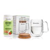 NaturalSlim Double Wall Glass Mug & Magicmag Pure Magnesium Powder