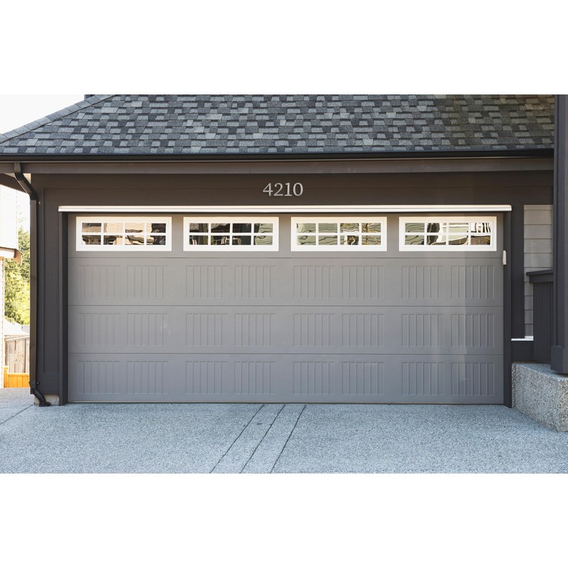 Large 5" Satin Nickel Metal Flush House Address Numbers, Bold