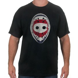 Ken Dryden Goalie Mask - Montreal Goaltender Hockey T-Shirt for Men (2X-Large, Black)