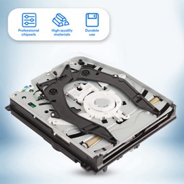 Yctze Kit de Reemplazo de Unidad de Disco CDROM de Alto Rendimiento con Destornillador para Slim 2000 Host, Compatible con Consola CUH-2215B, Lector ROM Tray +Disc CD