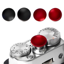 IKOPFLN Set of 4 Aluminium Alloy Concave Shutter Release Buttons, for X100VI X-T30 X-T20 X-T10 X-T5 X-T4 X-T3 X-PRO, a