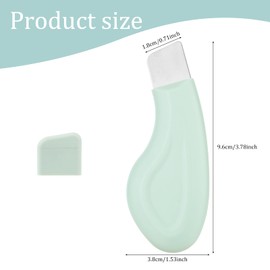 Blackhead Remover Tool, Silicone Nose Blackhead Remover Green Blackhead Remover Scraper Face Spatula Deep Clean Master Pore Extractor Mild and Safe Skin Scrubber for Skin Nose