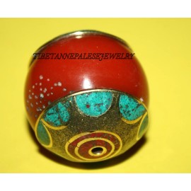 Handmade Nepal beads 1 Nepalese Beads Tibet Beads handmade beads Turquoise beads  B122