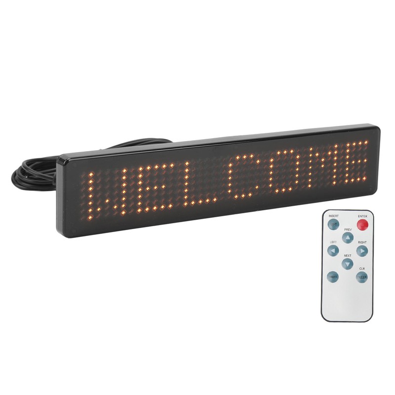 LED Matrix Panel Remote Control Programmable Scrolling LED Sign for