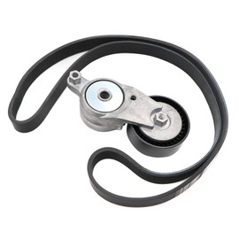 Engine Accessories Drive Belt Tensioner and Belt fit for Toyota Camry 2.5L 2012-2017 Rav4 2009-2018 fit for Scion TC 2.5L L4 2011-2016 166200V020 166200V021 166200V022 1662036010 1662036011 1662036012