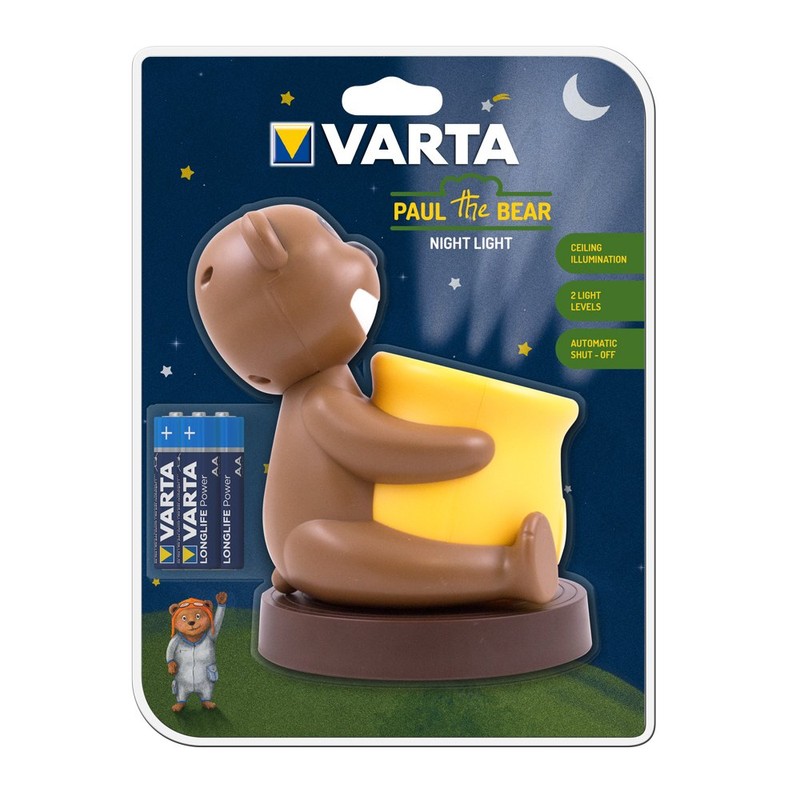 VARTA Paul the Bear LED Night Light (Snooze Light Suitable