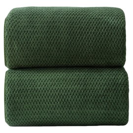 Akzpe 40x80 Inches Bath Sheets Towels for Adults Oversized Bath Towels Extra Large Luxury Super Soft Absorbent Quick Dry Microfiber(Olive Green,2PCS)