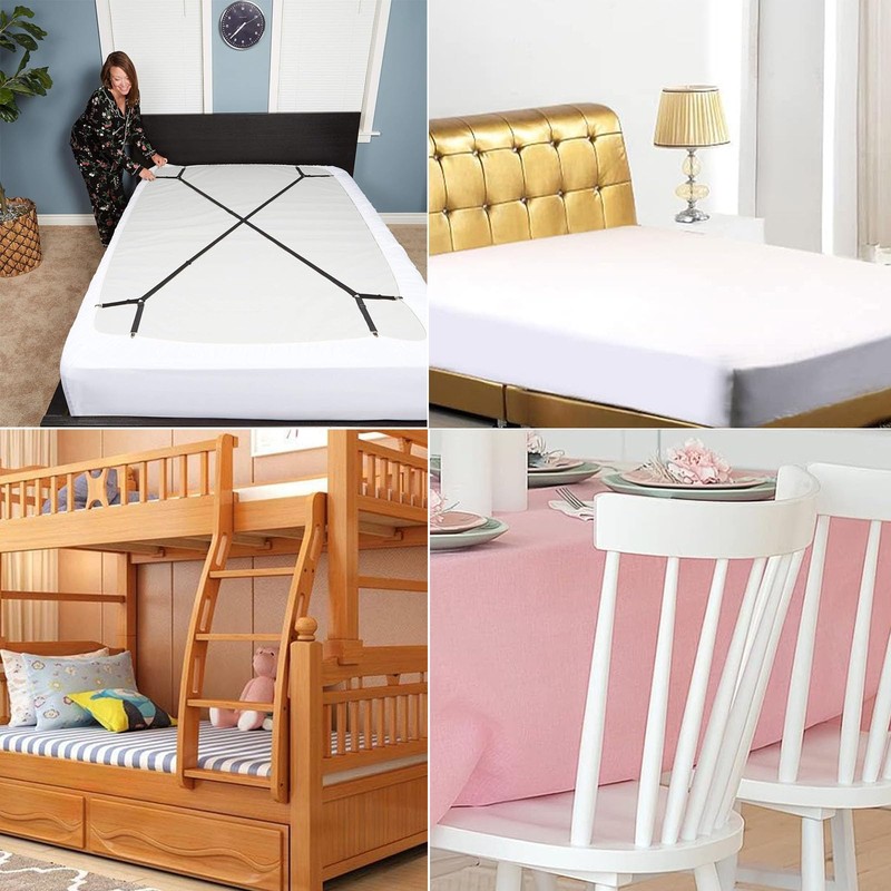 JNOUCS Bed Sheet Clips, 2 PCS Sheet Clips for Bedding,