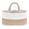 Maliton Baby Diaper Caddy Organizer, X-Large Cotton Rope, Rustic Style,