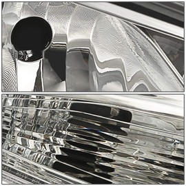 Factory Style Passenger/Right Side Headlight Assembly Compatible with 12-14 Ford Focus - Chrome Housing Amber Corner