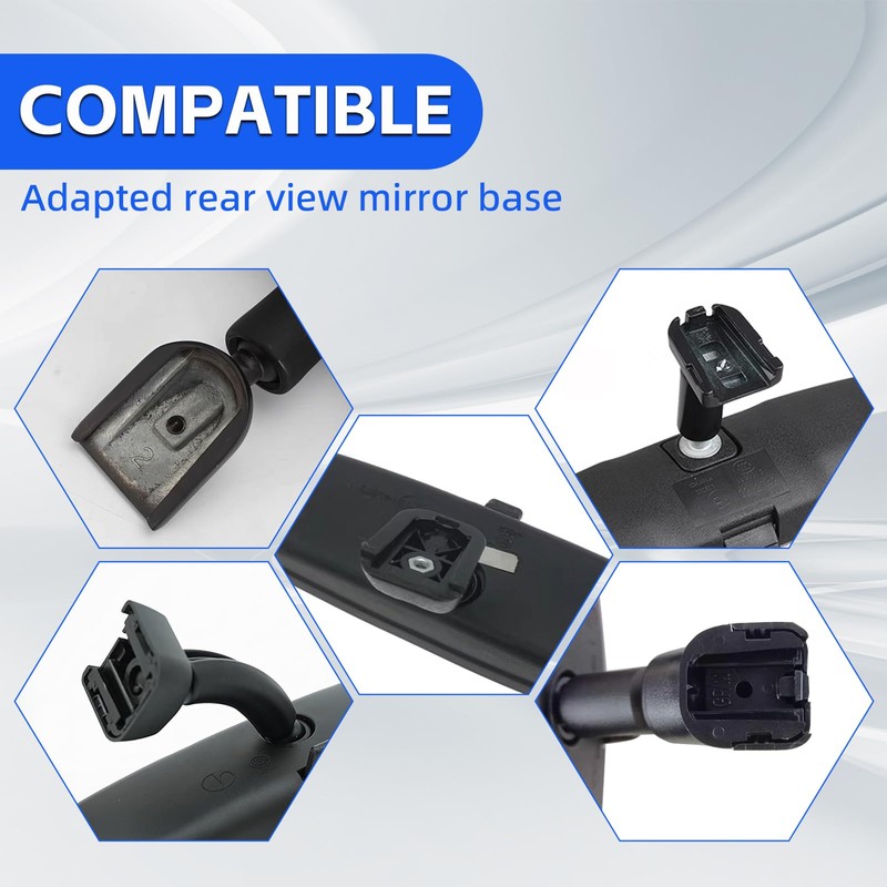 Interior Rear view Mirror Bracket Mounting Base Universal Fit Ford,Nissan,GM,Honda1