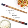 10-Pairs Bamboo Chopsticks, GLAMFIELDS Reusable Chopsticks Set Classic Natural Bamboo