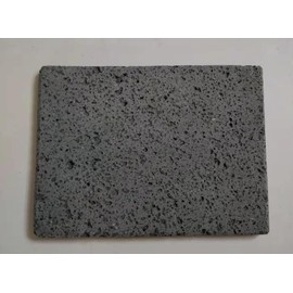 Kamelar.Lava Volcanic stone cooking tiles, flat surface without grooves, 6" x 8", lava cooking stone pizza, meat, seafood and vegetables.Outdoor steak barbecue.Baking pan, baking net, grill