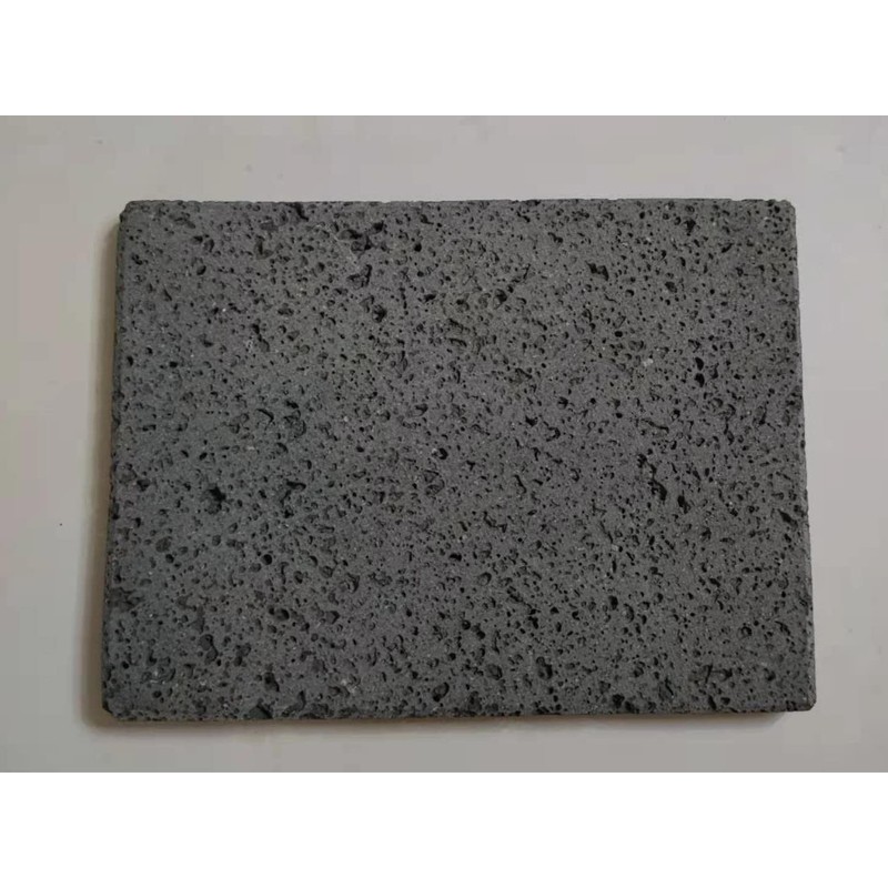 Kamelar.Lava Volcanic stone cooking tiles, flat surface without grooves, 6"