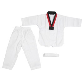 VGEBY Taekwondo Uniform for Kids, Comfortable, Durable, Taekwondo Training Uniform, Breathable, Soft, for Kids, Sports Karate Uniform, Kids Taekwondo Dobok with Belt for (S)