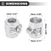 Motoforti Universal Hex Car Hose Finisher Clamp, AN6, Aluminum Alloy,