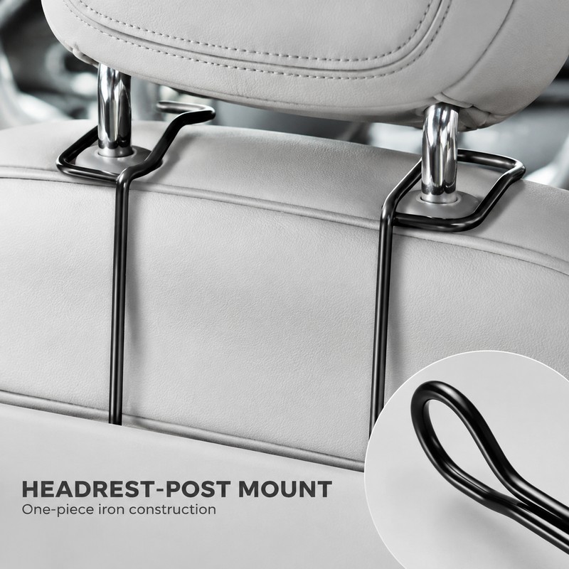 Universal Metal Car Cowboy Hat Holder, Seat-Back Rack for Cars,