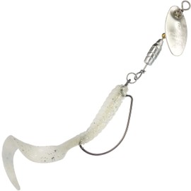 Panther Martin PMLCS_4WR_WI Lil' Curly WeedRunner Saltwater/Freshwater Fishing Lure - Silver White Ice - 4WR (1/4 oz)