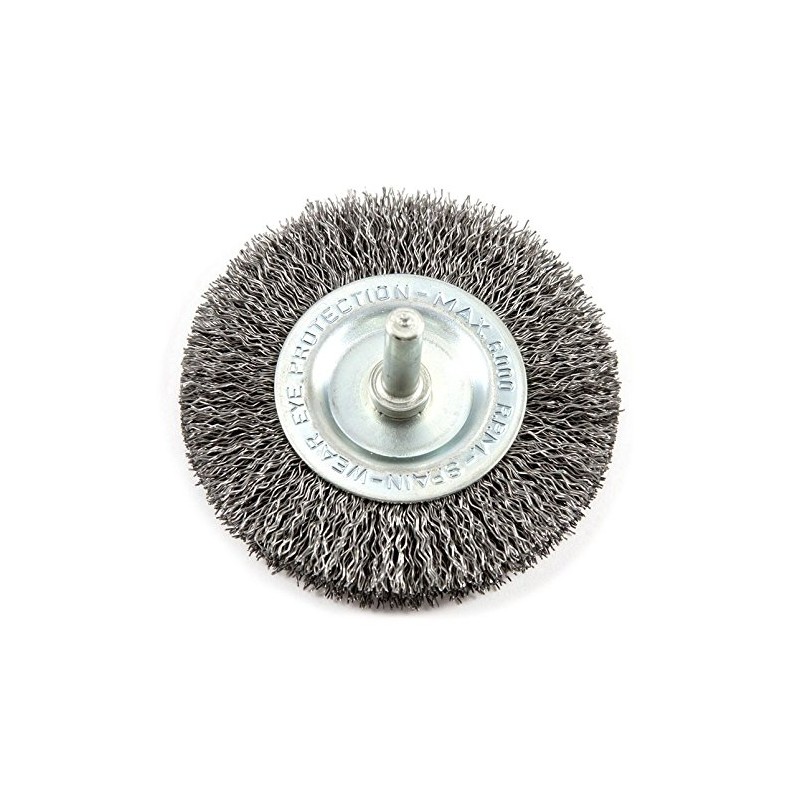 Forney 72254 Wire Wheel Brush, Coarse Crimped with 1/4" Round