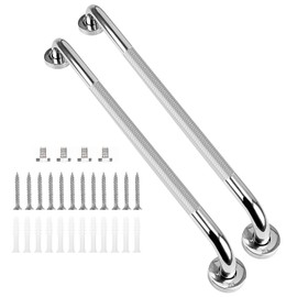 supregear Grab Bars for Bathtubs and Showers (2-Pack), Anti Slip Bathroom Grab Bars, 304 Stainless Steel Shower Handle, Toilet Handicap Elderly Senior Assist Bathroom Safety Handle, 32 in