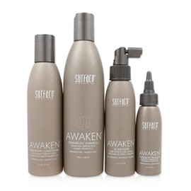 Surface Hair - Awaken Kit: Shampoo, Conditioner, Scalp Elixir and Therapeutic Treatment - for Thinning Hair, Hair Loss and Thickening