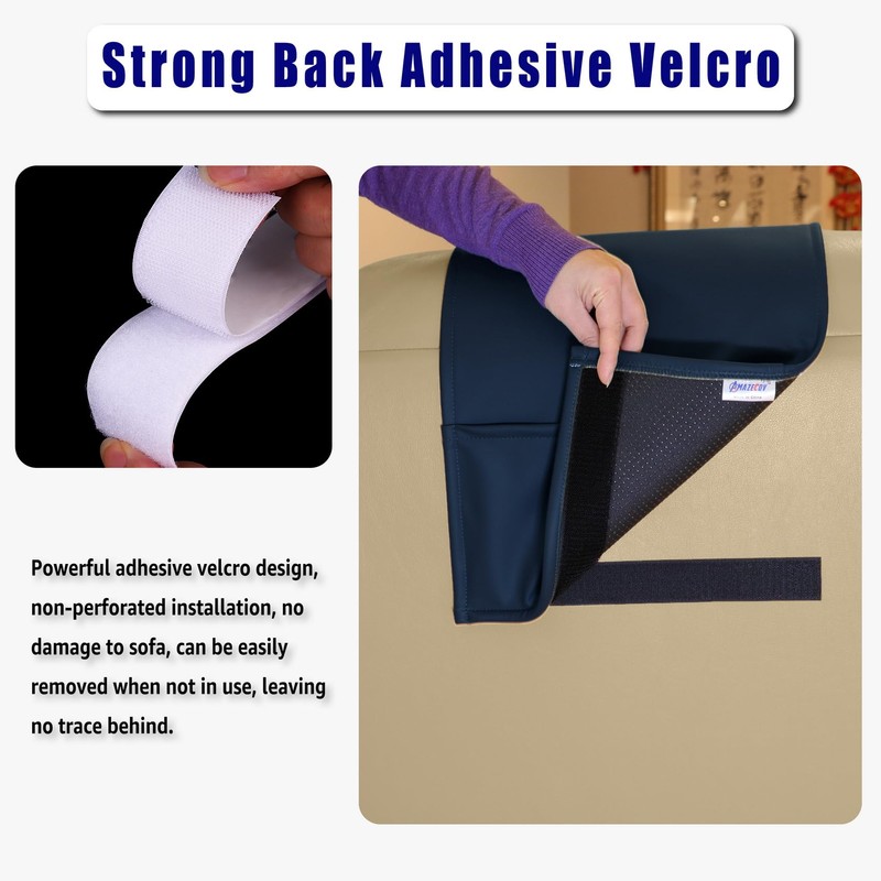 Breathable Perforated Leather Neck Pillow with Non-Slip Memory Foam, Adjustable