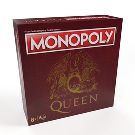 Monopoly Queen | Collectible Monopoly Game Featuring British Rock and Roll Band | Custom Game Board Featuring Familiar Artwork, Arenas, and More