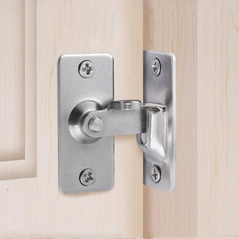 WANLIAN 90-Degree Door Fastener Lock Shift Door Lock Button Push