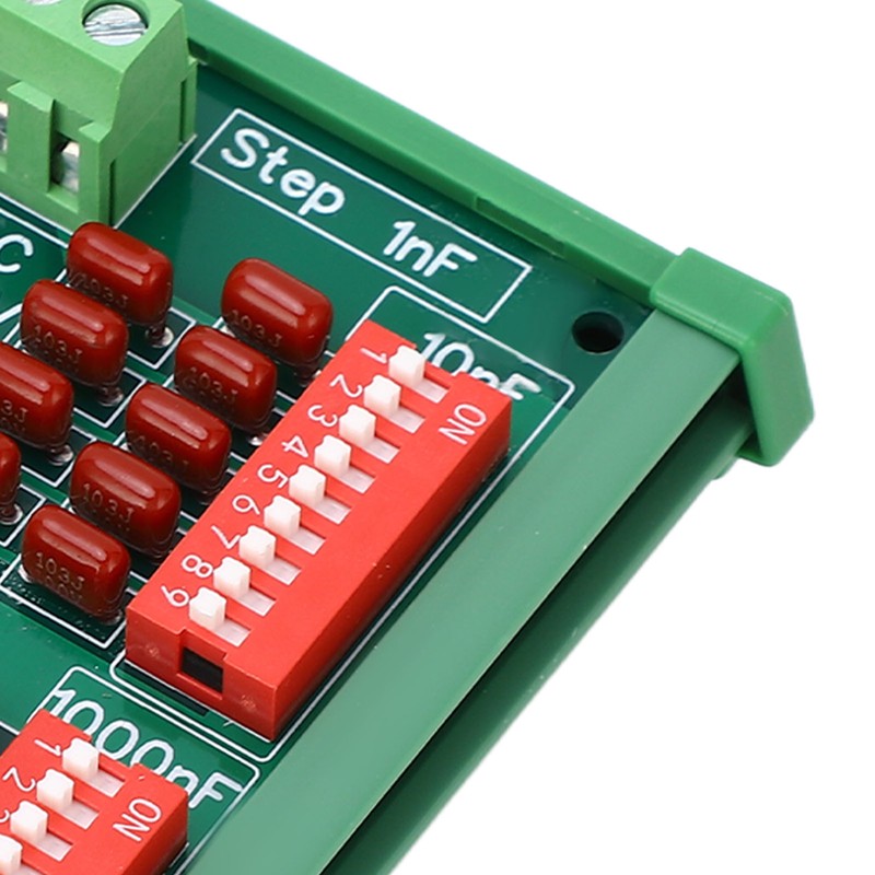 1nF Step 4 Digit Decade Programmable Capacitor Board Polypropylene Film