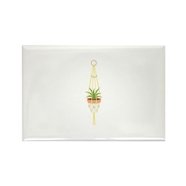 CafePress Macrame Plant Magnets Rectangle Magnet, 2"x3" Refrigerator Magnet (10 pack)