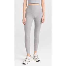 Beyond Yoga Women's Spacedye Caught in The Midi High Waist Leggings, Silver Mist, L