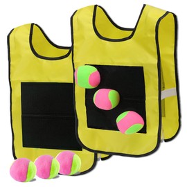 BOLSO Targeting Dart Ball Set of 2 Targeting Indoor Outdoor Park Play Toys Sports (Yellow)