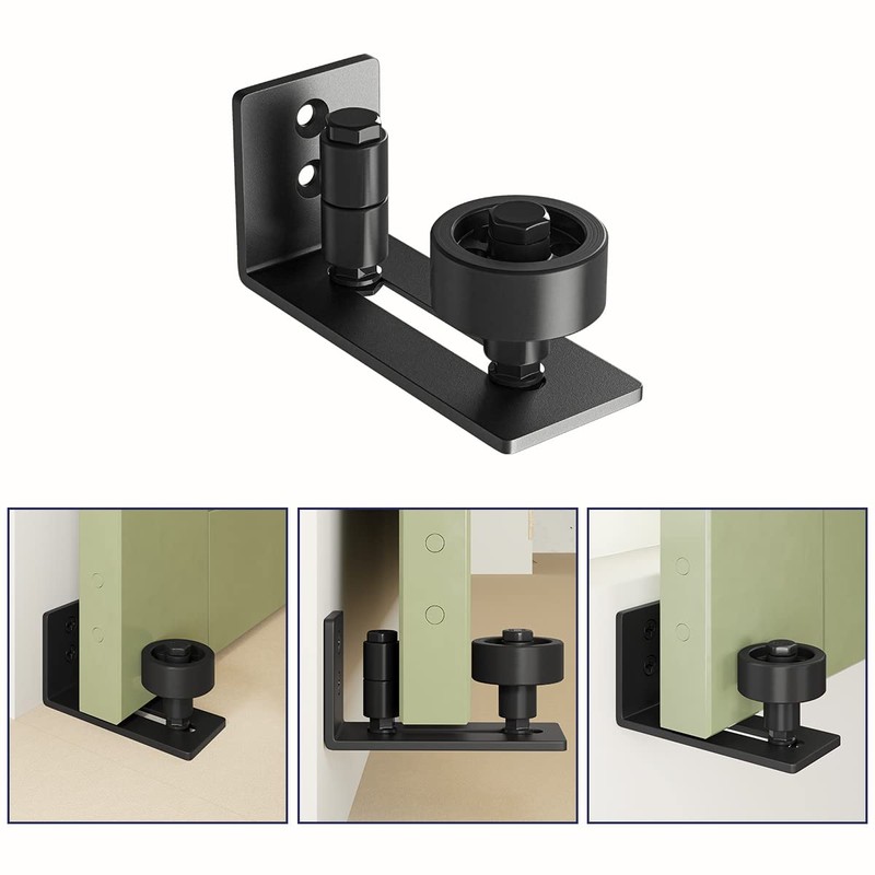 SMARTSTANDARD Sliding Barn Door Floor Guide for Bottom Adjustable Roller