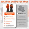 WINGLEOV Heated Work Gloves Rechargeable, Water-resistant Cut-resistance with Grip Heated