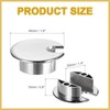 sourcing map Desk Grommet 1.4 Inch, Zinc Alloy Round Desk