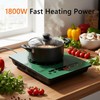 Single Burner Electric Cooktop, One Burner Ceramic Cooktop 1800W with
