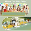 LANLISA Sage Green and Gold Tablecloth Party Decorations 6 Pack,