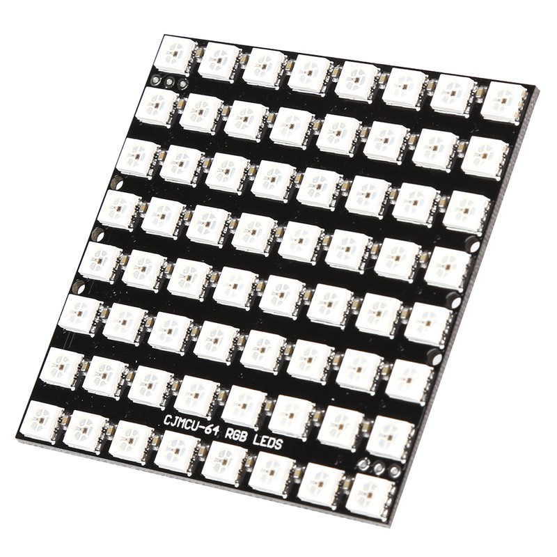 64Digit LED Development Board with Built In Full Color Driver