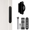AlloyTech Pocket Door Pull Swivel Handle with Concealed Hardware and
