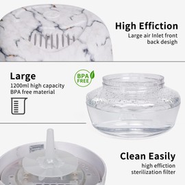 ap airpleasure Purifier Air Washer, Air Fresher Aroma Diffuser for Home, Office, Air Purifier with Night Light (Marbling)