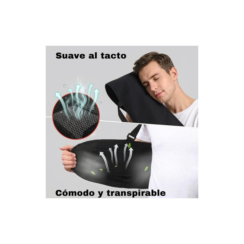 Soporte Lumbar para Hombres y Mujeres, Faja Lumbar Ajustable (M)