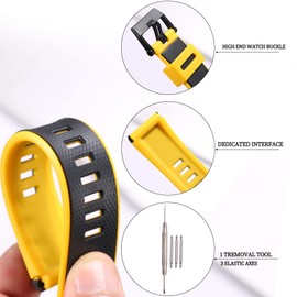 Resin Watch Band Compatible with Casio PRG-600 PRW6600 PRG-650Y Men's Rubber Sport Waterproof Strap Replacement For Pro Trek GA2000 Bracelet Watch Accessories