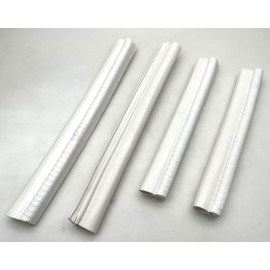 XMHF 4PCS Car Rubber Sealing Sealed Strip Door Guard Buffer Protector White