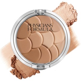 Physicians Formula Magic Mosaic Bronceador multicolor, resaltado, polvo de contorno, beige cálido/bronceador claro, probado por dermatólogos, probado clínicamente