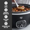 GreenLife 6QT Slow Cooker, Non-Toxic PFAS-Free Ceramic Nonstick Removable Interior