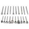 Bestgle 20pcs 3mm(1/8") Shank HSS Rotary Cutting Burrs Router Bits