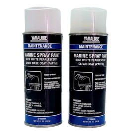 YAMAHA Original OEM Yamalube ACC-MRNPT-0C-EA and ACC-MRNPT-0C-EB White Pearlescent/Clear Coat Parts A and B