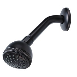 Trim Kit for 2-handle Shower Only Valve, Fit Price Pfister Compression Stem Shower, Verve Handle, 2 1/2" Anti-clog Showerhead, Oil Rubbed Bronze Finish -By Plumb USA